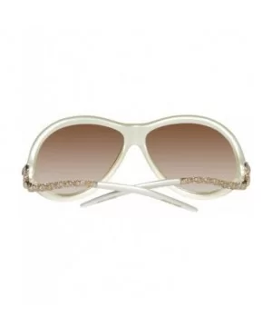 RC853S Sunglasses Ivory - CW11XMFLHGN $36.54 Oversized