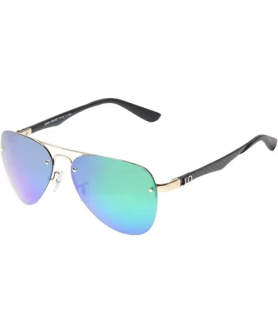 Polarized Mens Womens Aviator Vintage Retro Designer Sunglasses JO803 - Green - C4120Y9X7U3 $24.97 Aviator