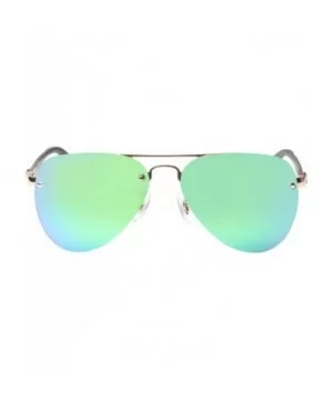 Polarized Mens Womens Aviator Vintage Retro Designer Sunglasses JO803 - Green - C4120Y9X7U3 $24.97 Aviator