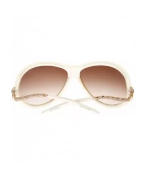 RC853S Sunglasses Ivory - CW11XMFLHGN $36.54 Oversized