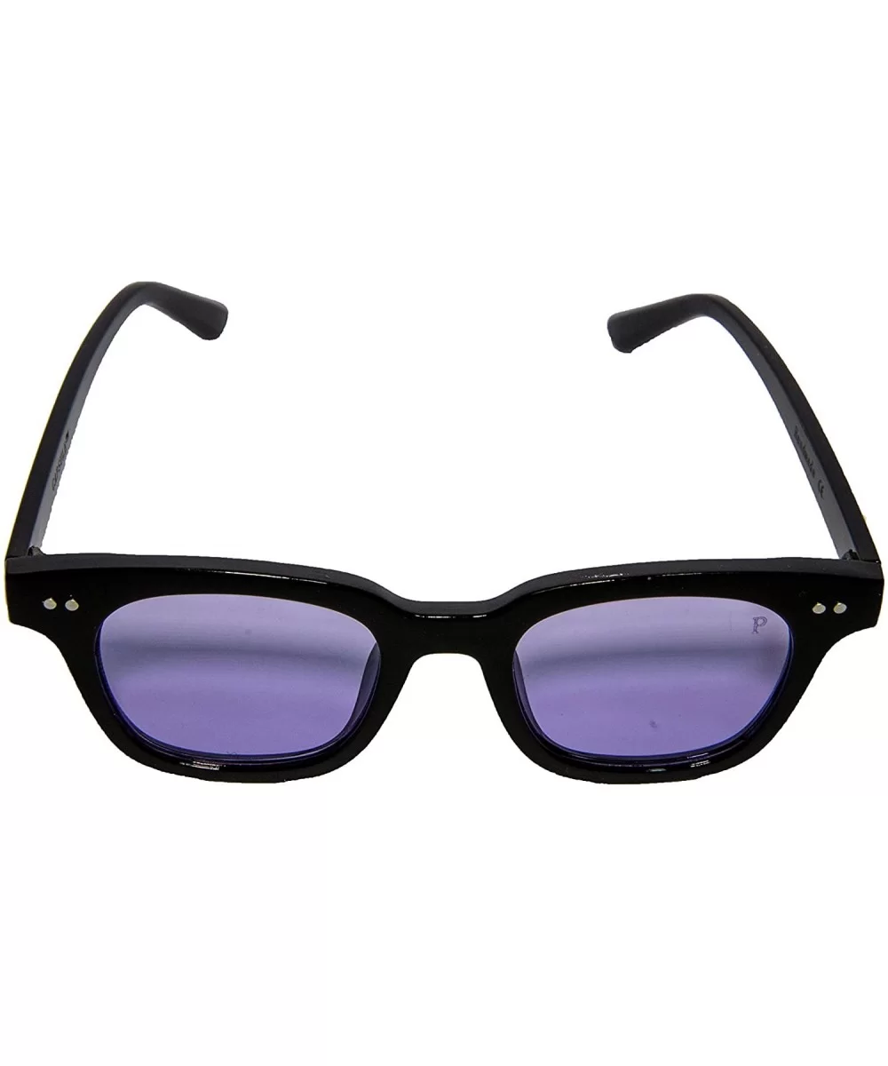 Vintage Sunglasses Retro Square Frame Black Men - CO12O4LIW6V $21.74 Square