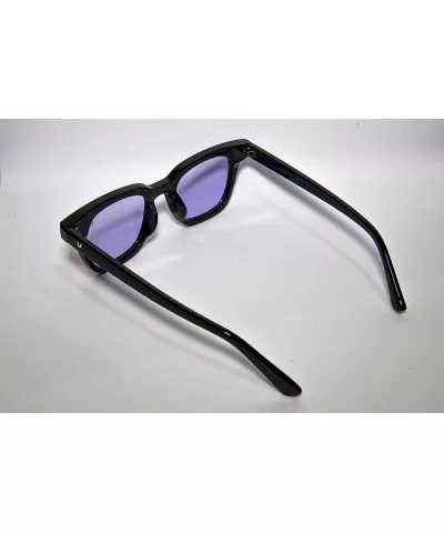 Vintage Sunglasses Retro Square Frame Black Men - CO12O4LIW6V $21.74 Square