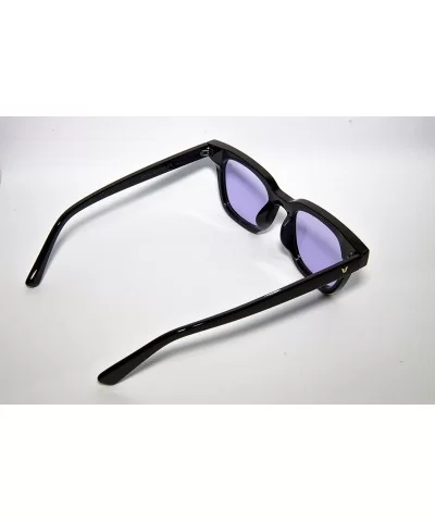 Vintage Sunglasses Retro Square Frame Black Men - CO12O4LIW6V $21.74 Square