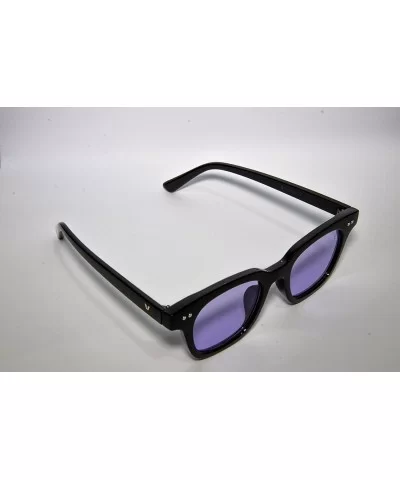 Vintage Sunglasses Retro Square Frame Black Men - CO12O4LIW6V $21.74 Square