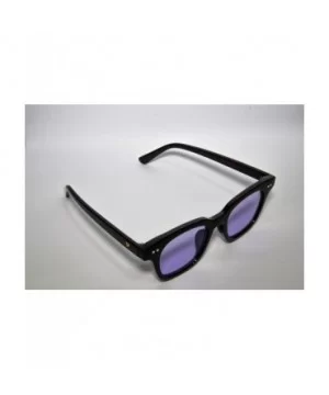 Vintage Sunglasses Retro Square Frame Black Men - CO12O4LIW6V $21.74 Square