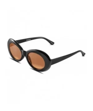 Bold Retro Oval Mod Thick Frame Sunglasses-Round Lens Clout Goggles Eyewear Supreme Glasses Cool Sunglasses - CS1809TOCLU $5....