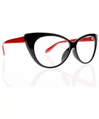 Women Magnification Stylish Vintage Cat Eye Tortoise Reading Glasses Readers - Red - CF184ANI6G5 $9.35 Cat Eye