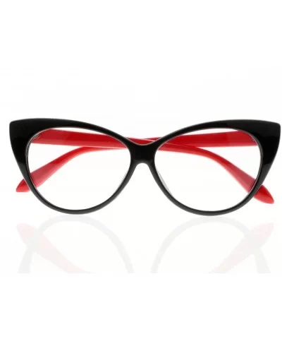 Women Magnification Stylish Vintage Cat Eye Tortoise Reading Glasses Readers - Red - CF184ANI6G5 $9.35 Cat Eye