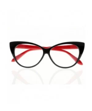 Women Magnification Stylish Vintage Cat Eye Tortoise Reading Glasses Readers - Red - CF184ANI6G5 $9.35 Cat Eye