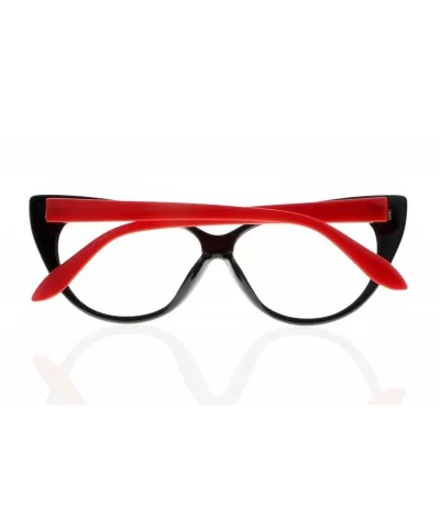 Women Magnification Stylish Vintage Cat Eye Tortoise Reading Glasses Readers - Red - CF184ANI6G5 $9.35 Cat Eye