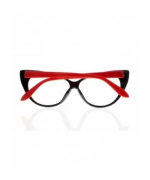 Women Magnification Stylish Vintage Cat Eye Tortoise Reading Glasses Readers - Red - CF184ANI6G5 $9.35 Cat Eye