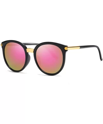 Round Vintage Sunglasses Women Men Fashion Mirror Sun Glasses Female Shades Retro Eyewear Oculos De Sol UV400 - CG199CCCGYD $...