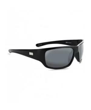 Contra - Men's Sunglasses - Polarized Smoke with Silver Flash Lens - Matte Black - CX18DOYETL7 $35.10 Oval