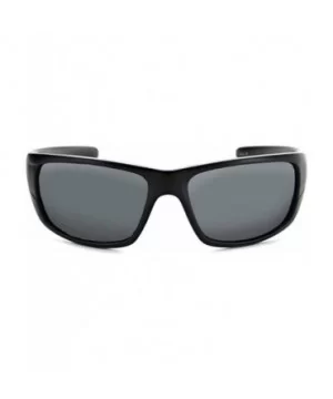 Contra - Men's Sunglasses - Polarized Smoke with Silver Flash Lens - Matte Black - CX18DOYETL7 $35.10 Oval