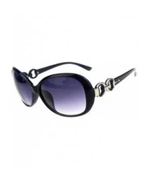 Women Shades Oversized Eyewear Classic Designer Sunglasses Shining Black&Grey - CK18W0DWDO6 $5.43 Oversized