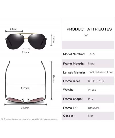 European and American Sunglasses polarizing glasses for men - D - CF18QO3WEC8 $23.41 Aviator