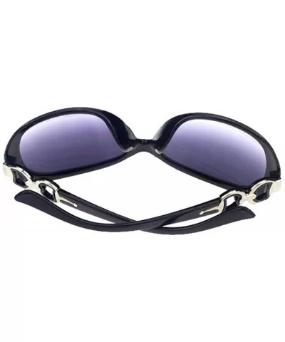 Women Shades Oversized Eyewear Classic Designer Sunglasses Shining Black&Grey - CK18W0DWDO6 $5.43 Oversized