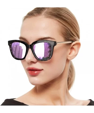 Oversized Mirrored Sunglasses for Women/Men- Polarized Sun Glasses with 100% UV400 Protection - C018SN4H5QG $16.82 Oversized