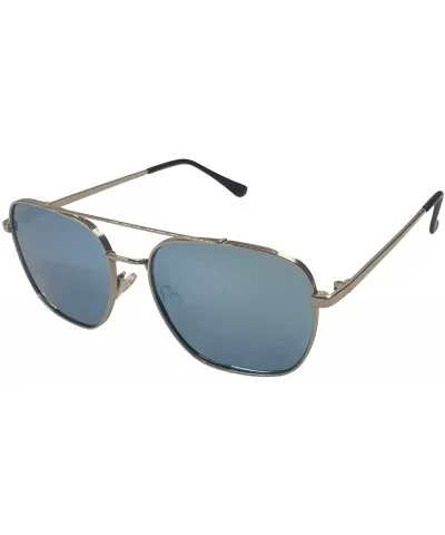 SUN PASSION Classic Square Polarized Sunglasses for Women Men Blue Lens Metal Frame 56-15-146 L1827 - CS18TA52G3G $19.33 Square