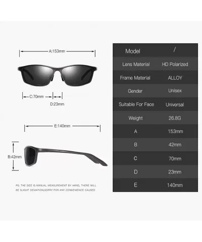 Men's Polarized Sunglasses Retro Square Brand Design Outdoor Sports Glasses Sunglasses HD Resin Lenses / UV400-04 - C1190E9AW...