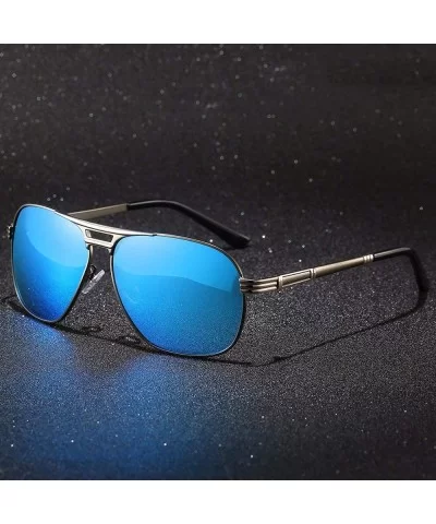 Sunglasses - men's box sunglasses - polarized driver's glasses - B - CY18QQ2DCYC $28.88 Aviator