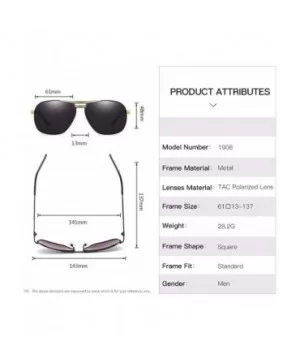 Sunglasses - men's box sunglasses - polarized driver's glasses - B - CY18QQ2DCYC $28.88 Aviator