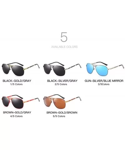 Sunglasses - men's box sunglasses - polarized driver's glasses - B - CY18QQ2DCYC $28.88 Aviator