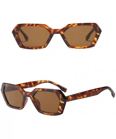 Vintage Retro Man Ladies Sunglasses with UV 400 Protection and Glasses Case - Brown - CV18G83ND92 $6.42 Wayfarer