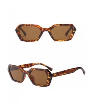 Vintage Retro Man Ladies Sunglasses with UV 400 Protection and Glasses Case - Brown - CV18G83ND92 $6.42 Wayfarer