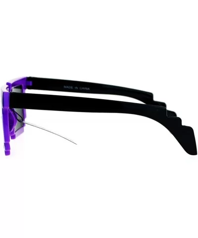 Pixelated 8 Bit Retro Video Game Horned Sunglasses - Purple - CV12JDH3KAX $5.59 Wayfarer