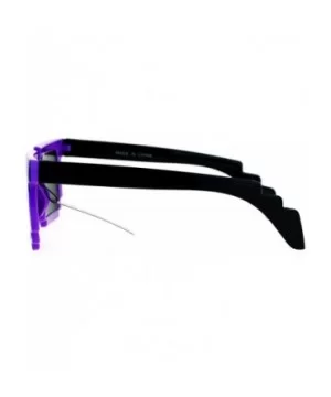 Pixelated 8 Bit Retro Video Game Horned Sunglasses - Purple - CV12JDH3KAX $5.59 Wayfarer