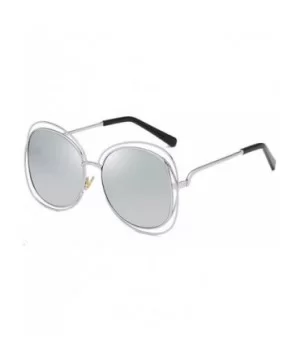 Solar glasses - circular frames - sunglasses - bimetallic rings - anti-ultraviolet women's style - E - C718Q70SKZD $27.25 Ove...