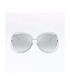 Solar glasses - circular frames - sunglasses - bimetallic rings - anti-ultraviolet women's style - E - C718Q70SKZD $27.25 Ove...