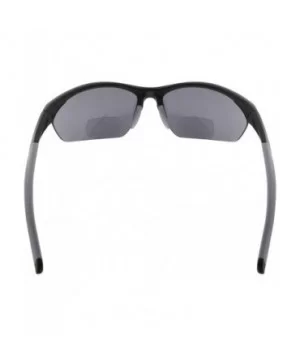 Retro Mens Womens Sports Half-Rimless Bifocal Sunglasses - Black Frame/Grey Arm - CH189X65COX $13.76 Rimless