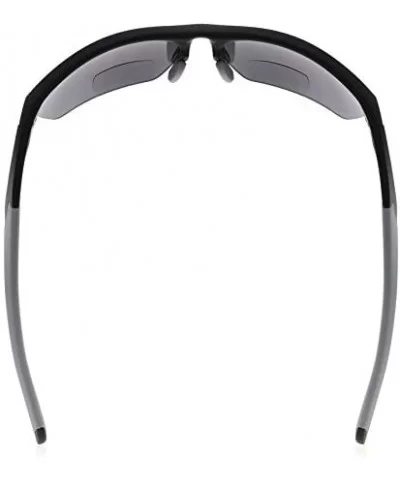 Retro Mens Womens Sports Half-Rimless Bifocal Sunglasses - Black Frame/Grey Arm - CH189X65COX $13.76 Rimless