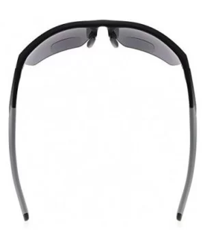 Retro Mens Womens Sports Half-Rimless Bifocal Sunglasses - Black Frame/Grey Arm - CH189X65COX $13.76 Rimless