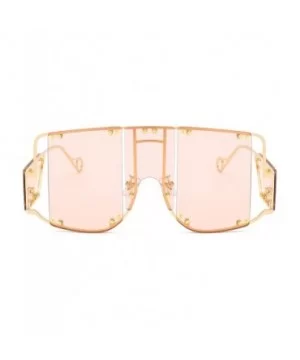 sunglasses 902 personality protection windproof - Gold/Chanpagne - CH199GXQMUK $8.27 Square