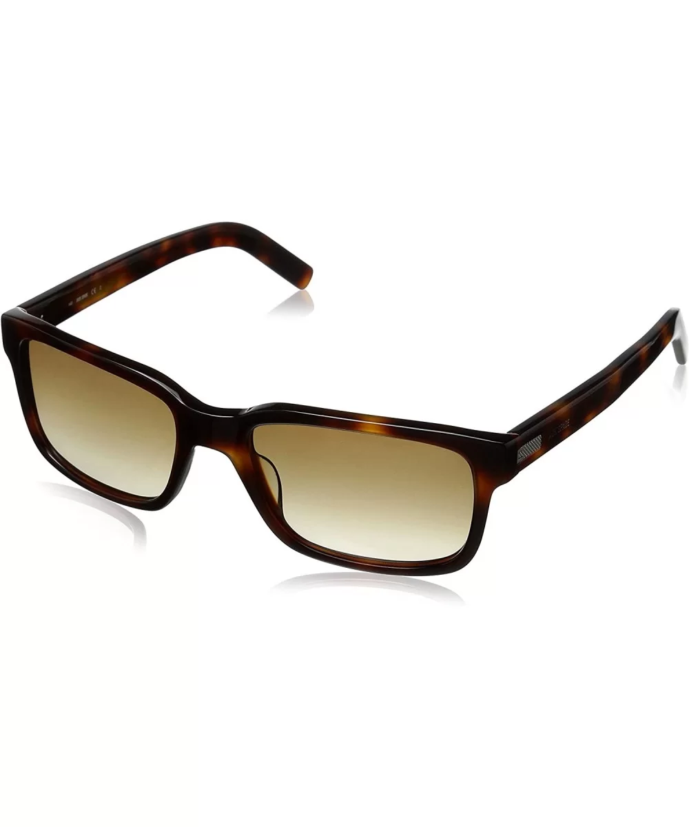 Men's Preston Rectangular Sunglasses - Blonde Havana & Warm Brown Gradient - CU125QFNKJD $37.39 Rectangular