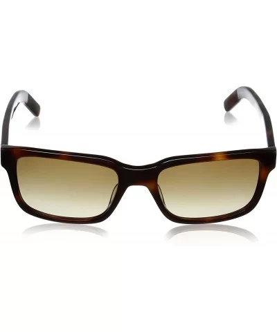 Men's Preston Rectangular Sunglasses - Blonde Havana & Warm Brown Gradient - CU125QFNKJD $37.39 Rectangular