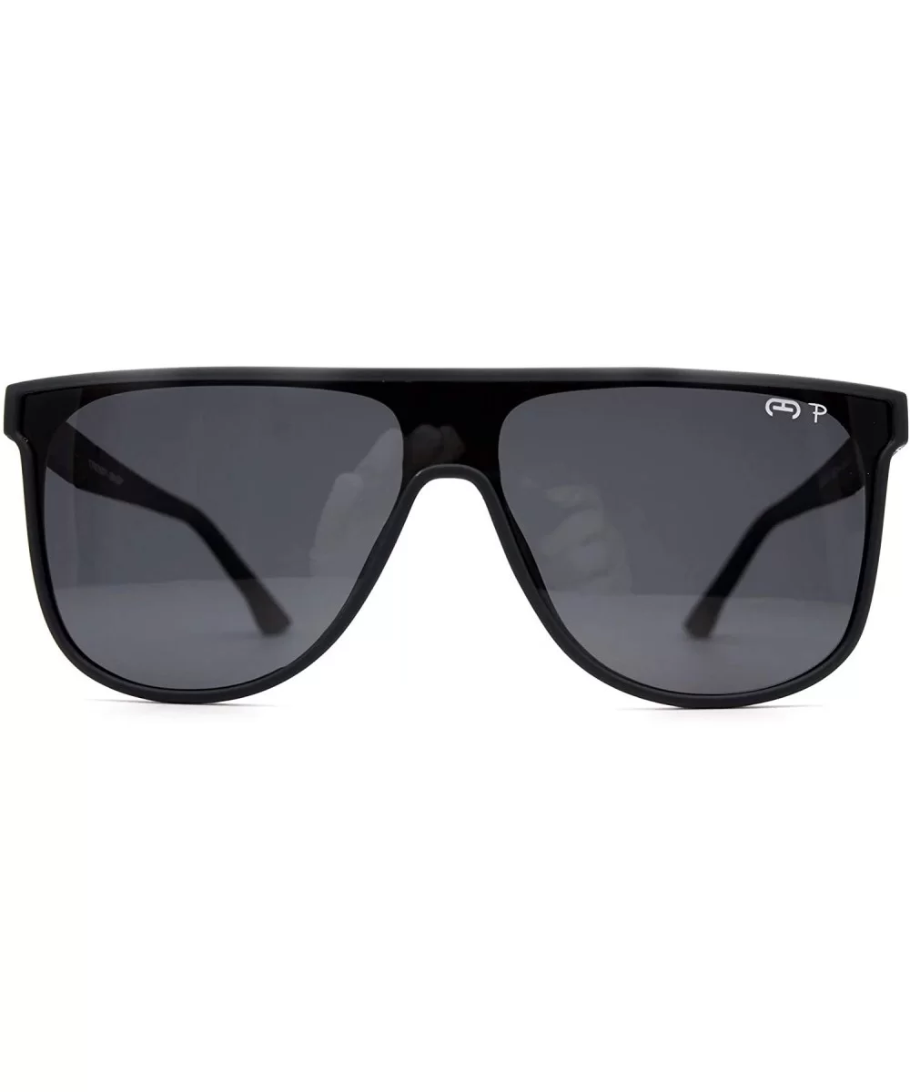 p689 Square Style Polarized- for Womens-Mens 100% UV PROTECTION - Grey-black - CS192TGC3G2 $20.10 Square