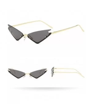 Women Men Fashion Vintage Irregular Sunglasses Eyewear Retro Glasses - F - C318Q62539T $4.56 Rimless