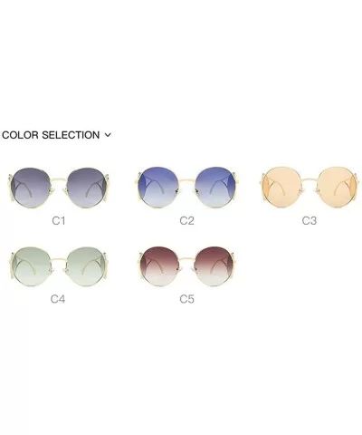 2020 new punk round sunglasses women clear four lens glasses brand designer men goggles shades uv400 - C0198KDKQUN $8.15 Goggle