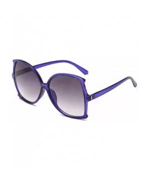 women fashion Simple sunglasses Retro glasses Men and women Sunglasses - Blue - CA18LL06Z8N $5.83 Oval