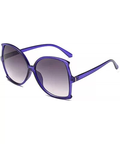 women fashion Simple sunglasses Retro glasses Men and women Sunglasses - Blue - CA18LL06Z8N $5.83 Oval