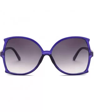 women fashion Simple sunglasses Retro glasses Men and women Sunglasses - Blue - CA18LL06Z8N $5.83 Oval