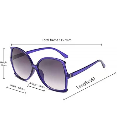 women fashion Simple sunglasses Retro glasses Men and women Sunglasses - Blue - CA18LL06Z8N $5.83 Oval