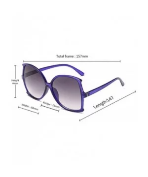 women fashion Simple sunglasses Retro glasses Men and women Sunglasses - Blue - CA18LL06Z8N $5.83 Oval