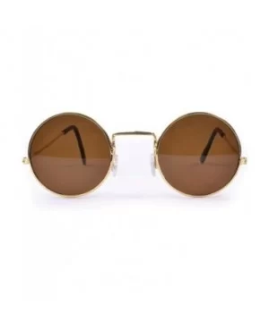 John Lennon Hippie Style Round Dark Brown/ Black Sunglasses - CT1126T062R $4.54 Round