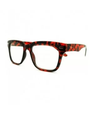 Square Eyeglasses Optical Frame Clear Lens Fashion Glasses - Tortoise - C211DSSKMZ1 $7.09 Square