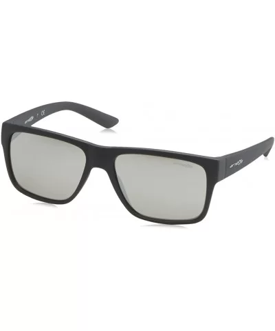 Men's An4226 Reserve Square Sunglasses - Matte Dark Grey/Light Grey Mirror Silver - C912FYSVN37 $35.04 Sport